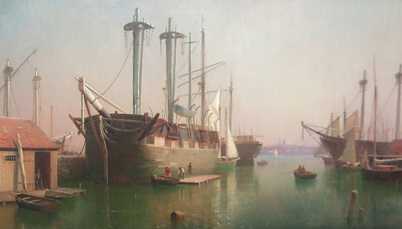 Whaleship Niger in New Bedford Harbor