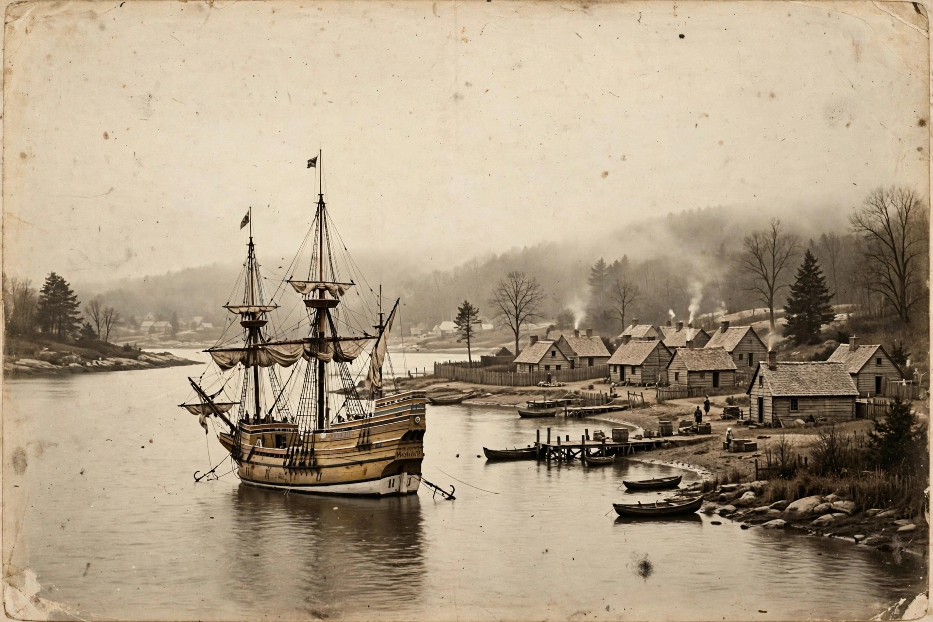 Plymouth waterfront, Mayflower era