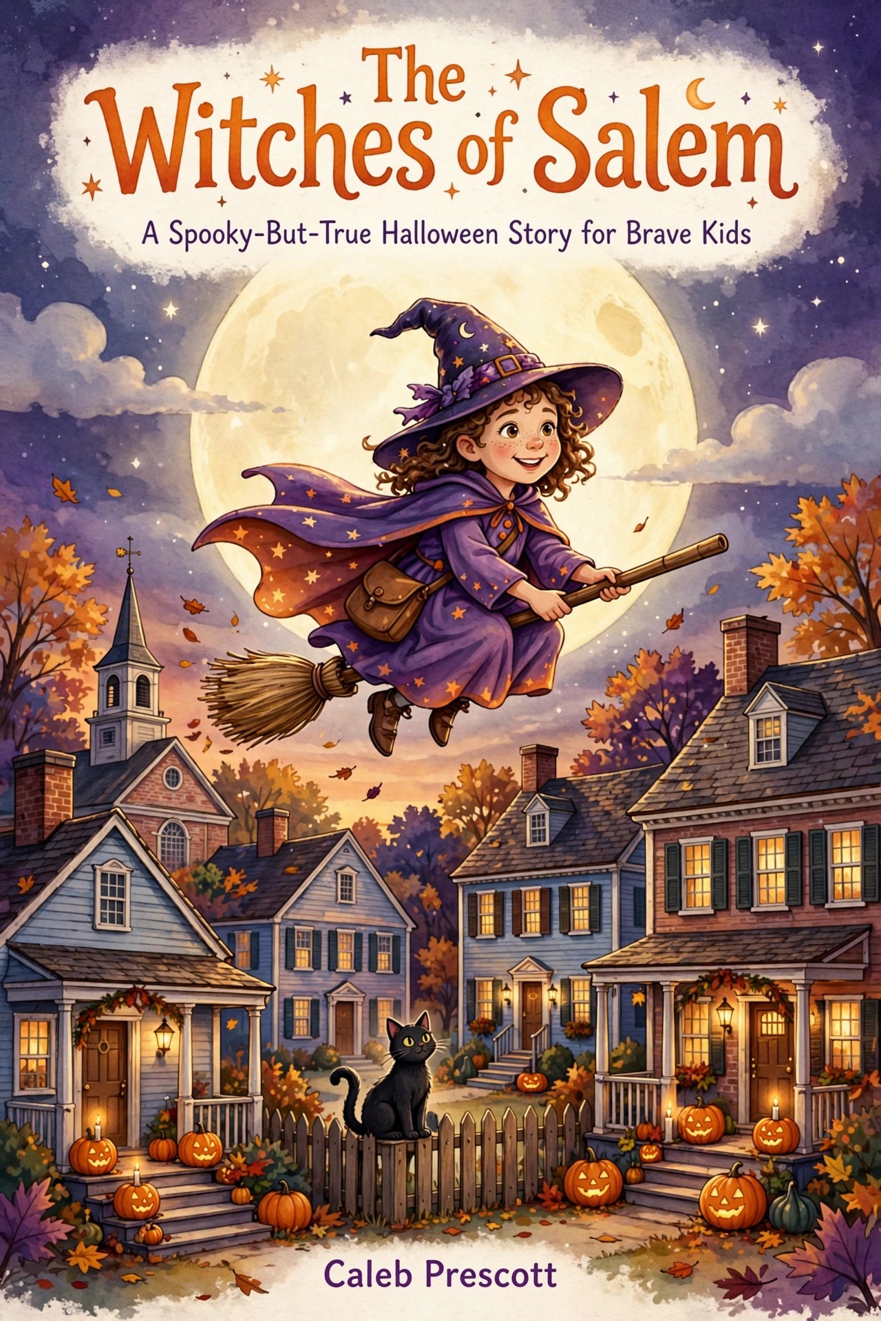 The Witches of Salem — a spooky-but-true Halloween story for brave kids, by Caleb Prescott